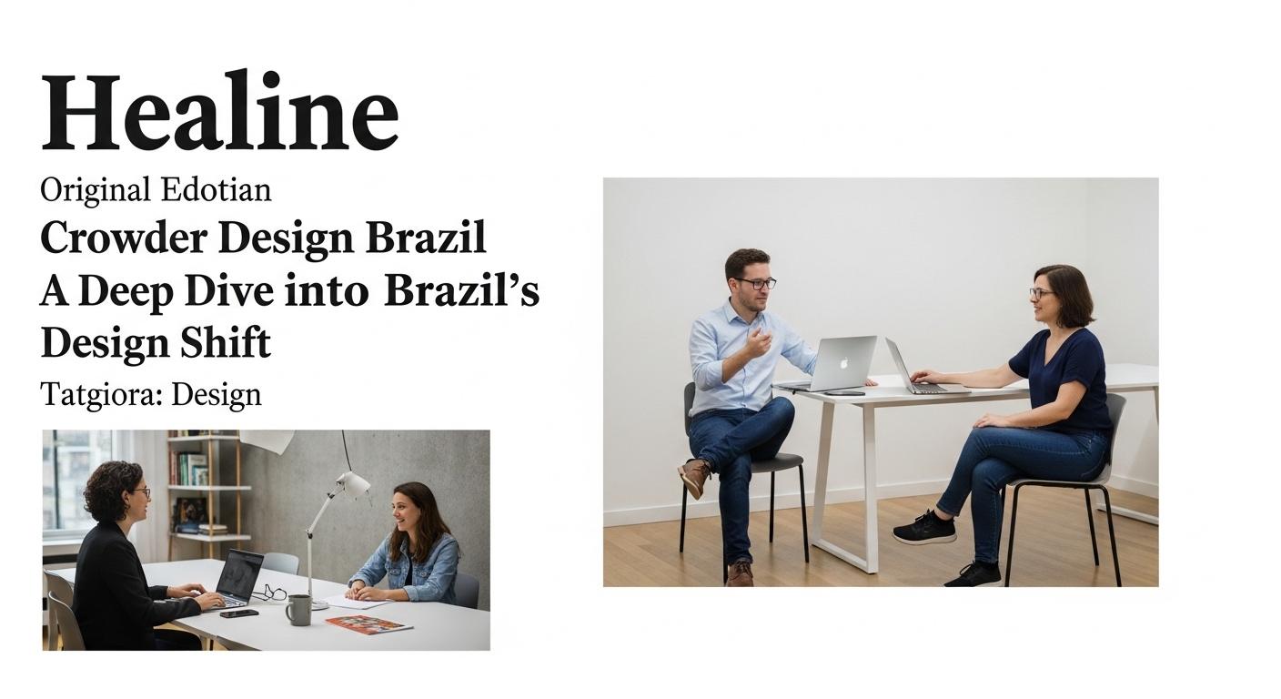 Brazilian design team collaborating on a digital product in a modern studio