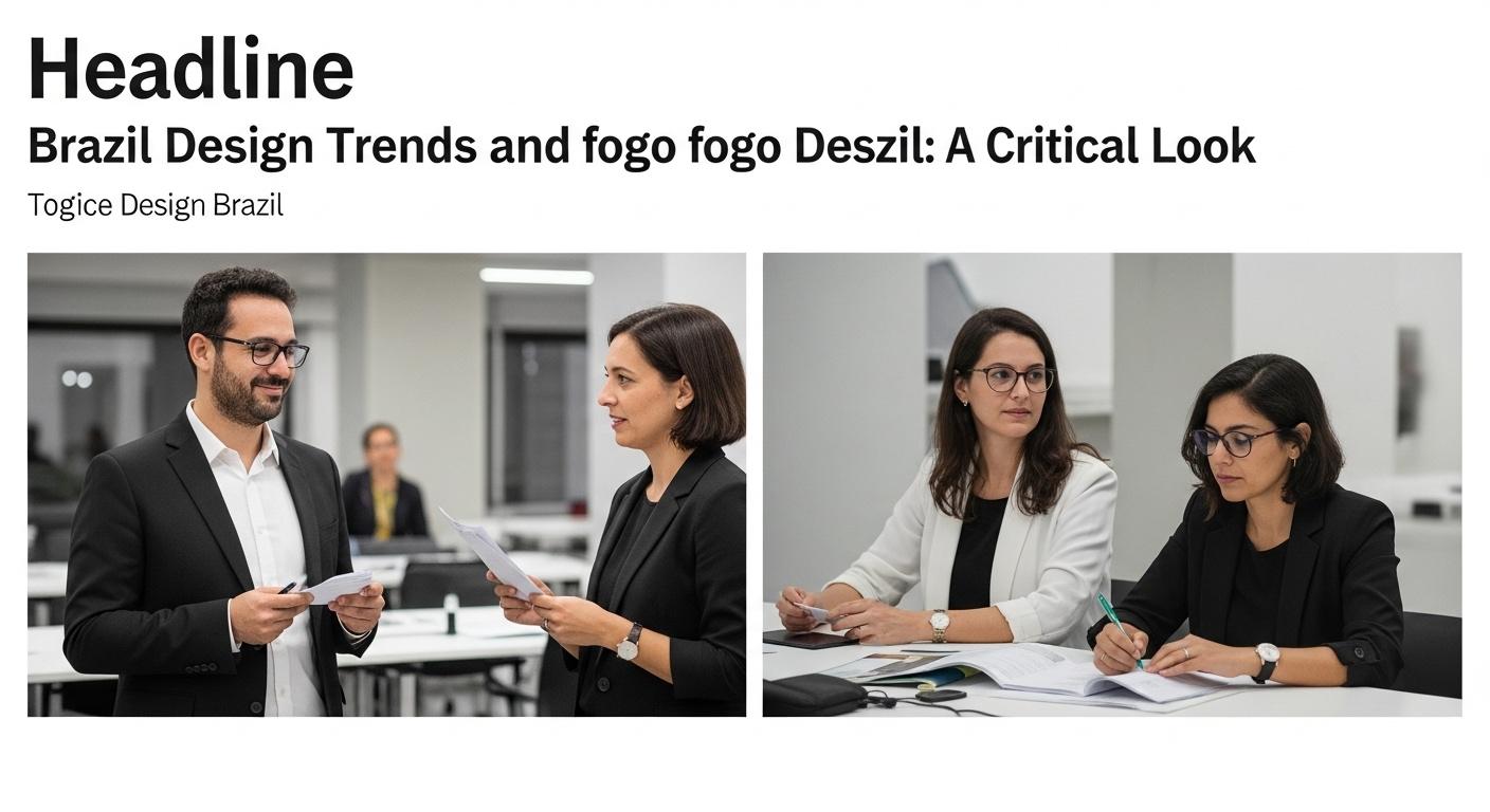 Brazilian design studio concept applying fogo Design Brazil principles to craft and digital interfaces.